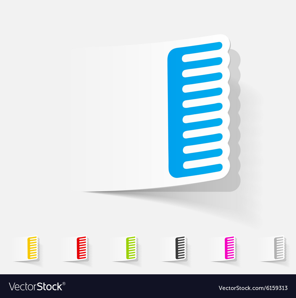 Realistic design element comb