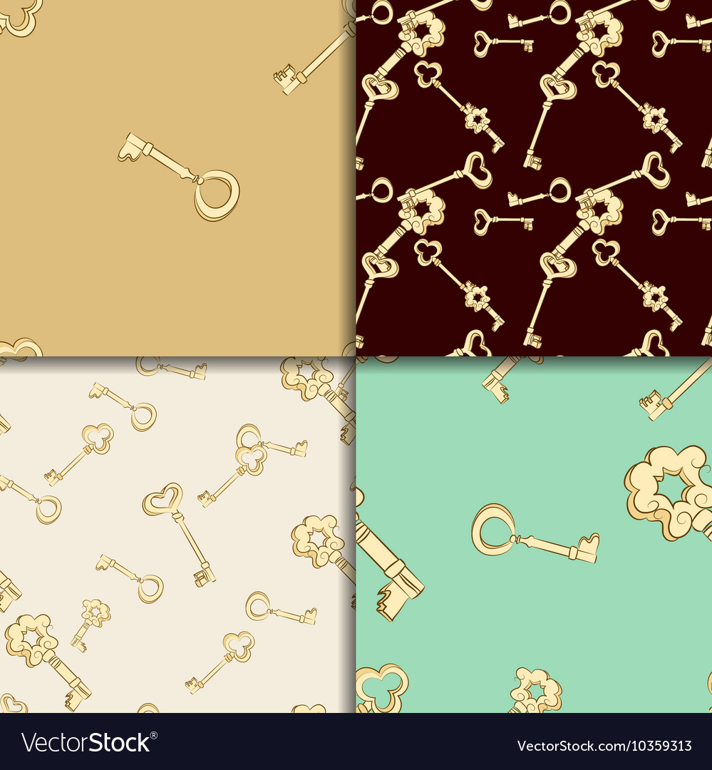 Seamless keys pattern set