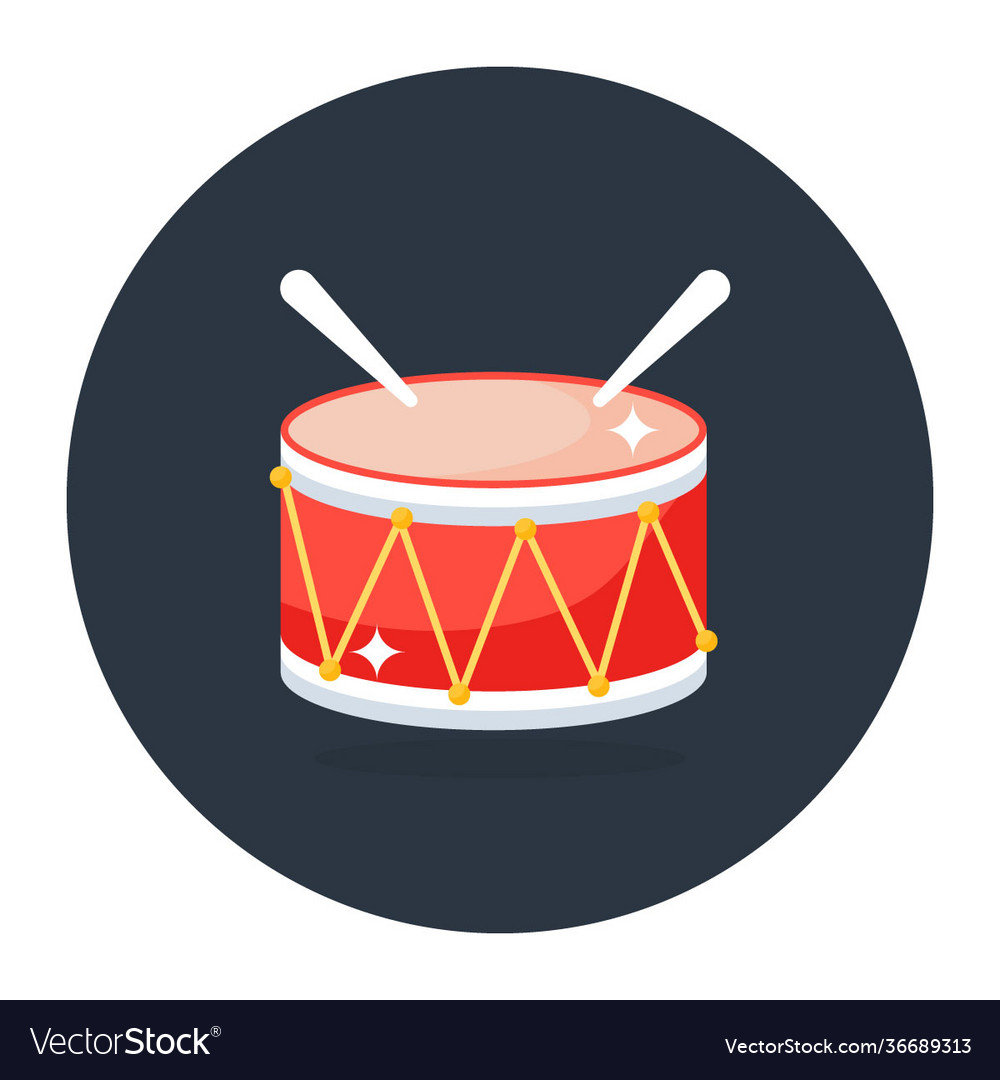 Snare drum Royalty Free Vector Image - VectorStock