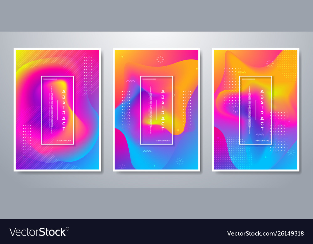 Abstract background with 3 different design