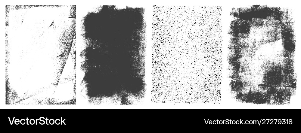 Abstract grunge retro frames set Royalty Free Vector Image
