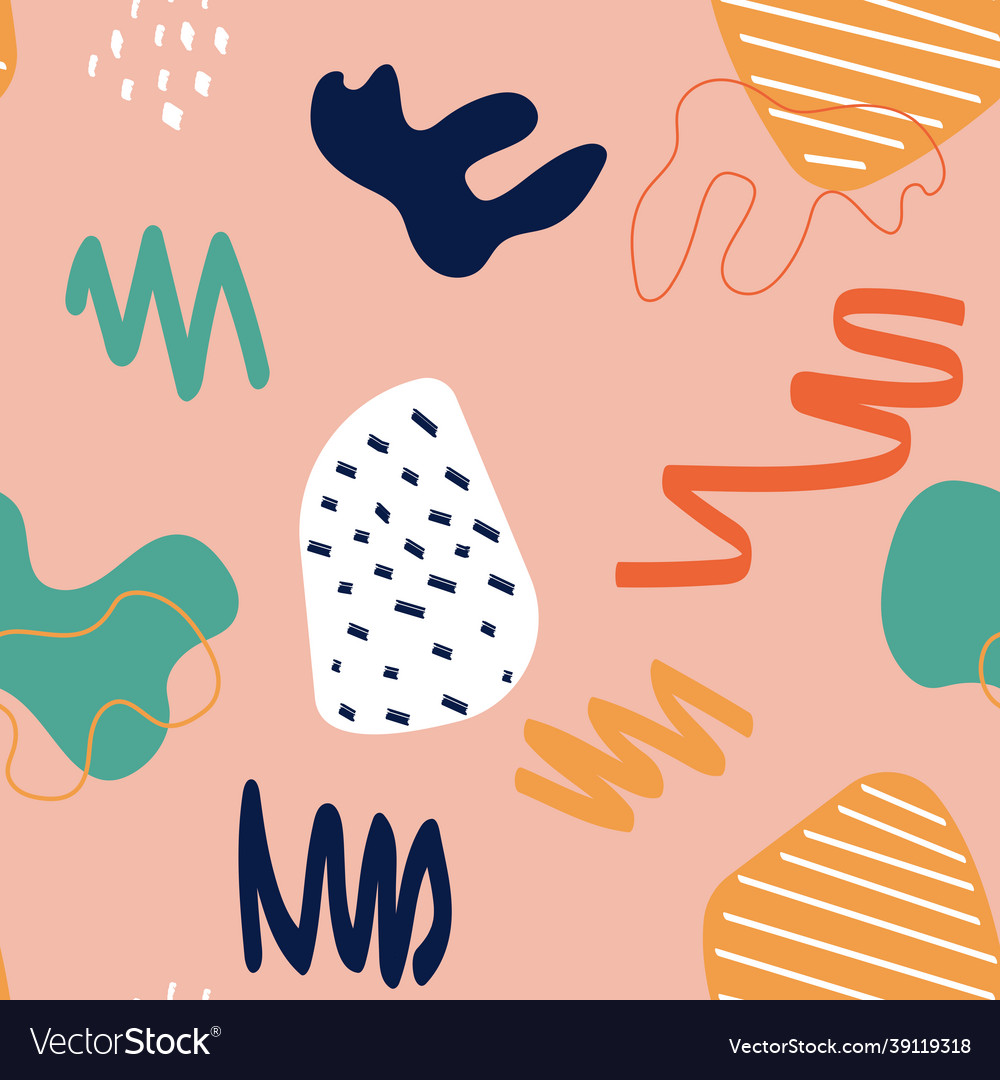 Abstract simple shape seamless pattern background