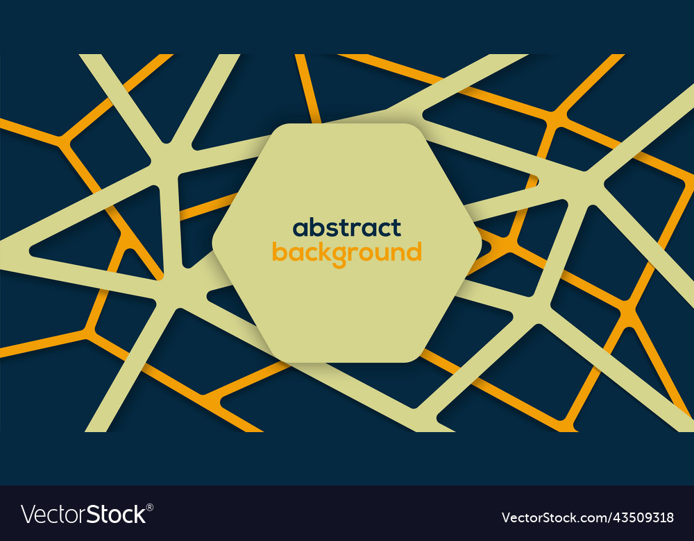 Banner design with hexagon pattern vector image Banner design with hexagon pattern