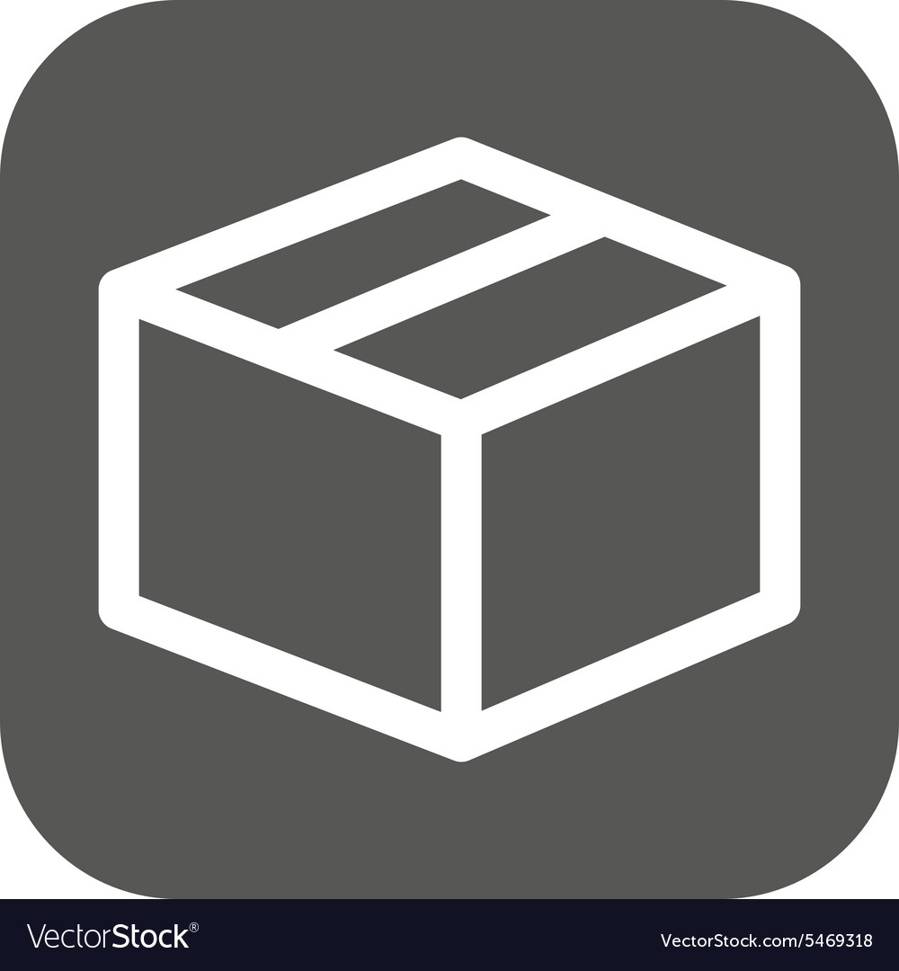 Box icon delivery and shipping symbol flat