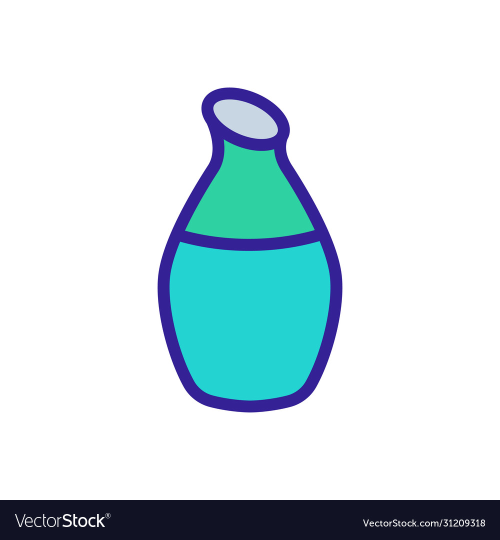 Decorative home vase icon outline