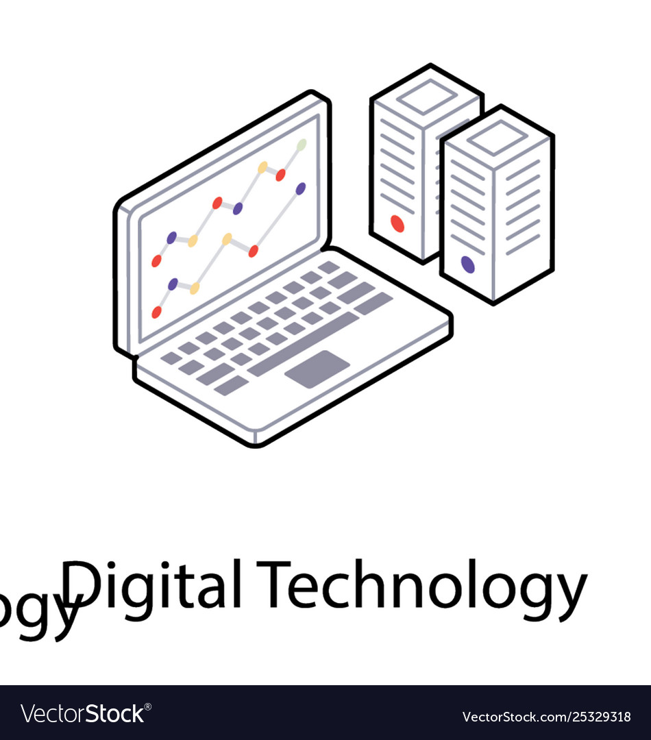 Isometric icon data analytics
