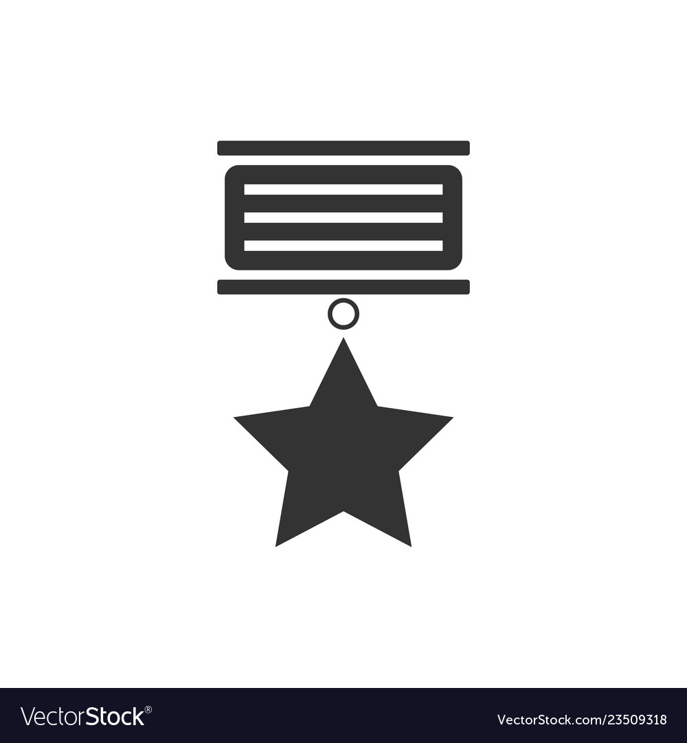 Medal icon flat