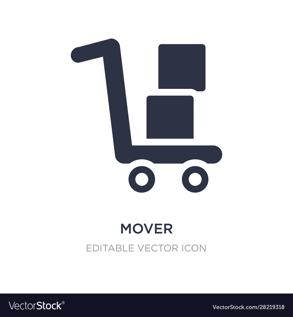 Mover icon on white background simple element