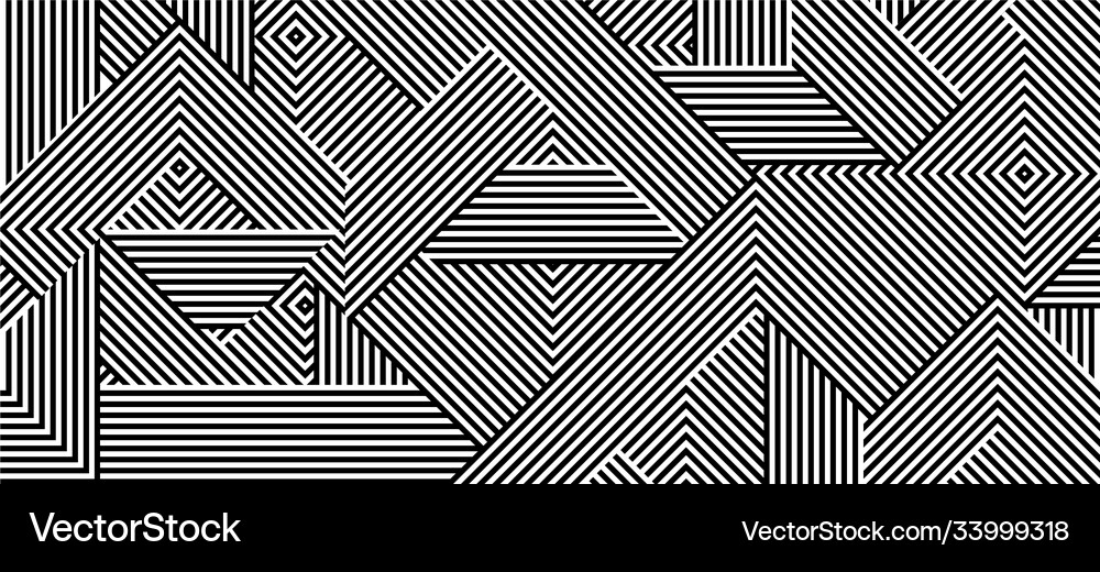 Seamless abstract pattern with black white Vector Image