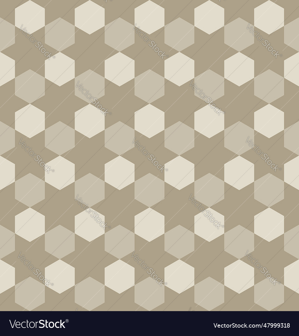 Seamless hexagon shape background pattern brown