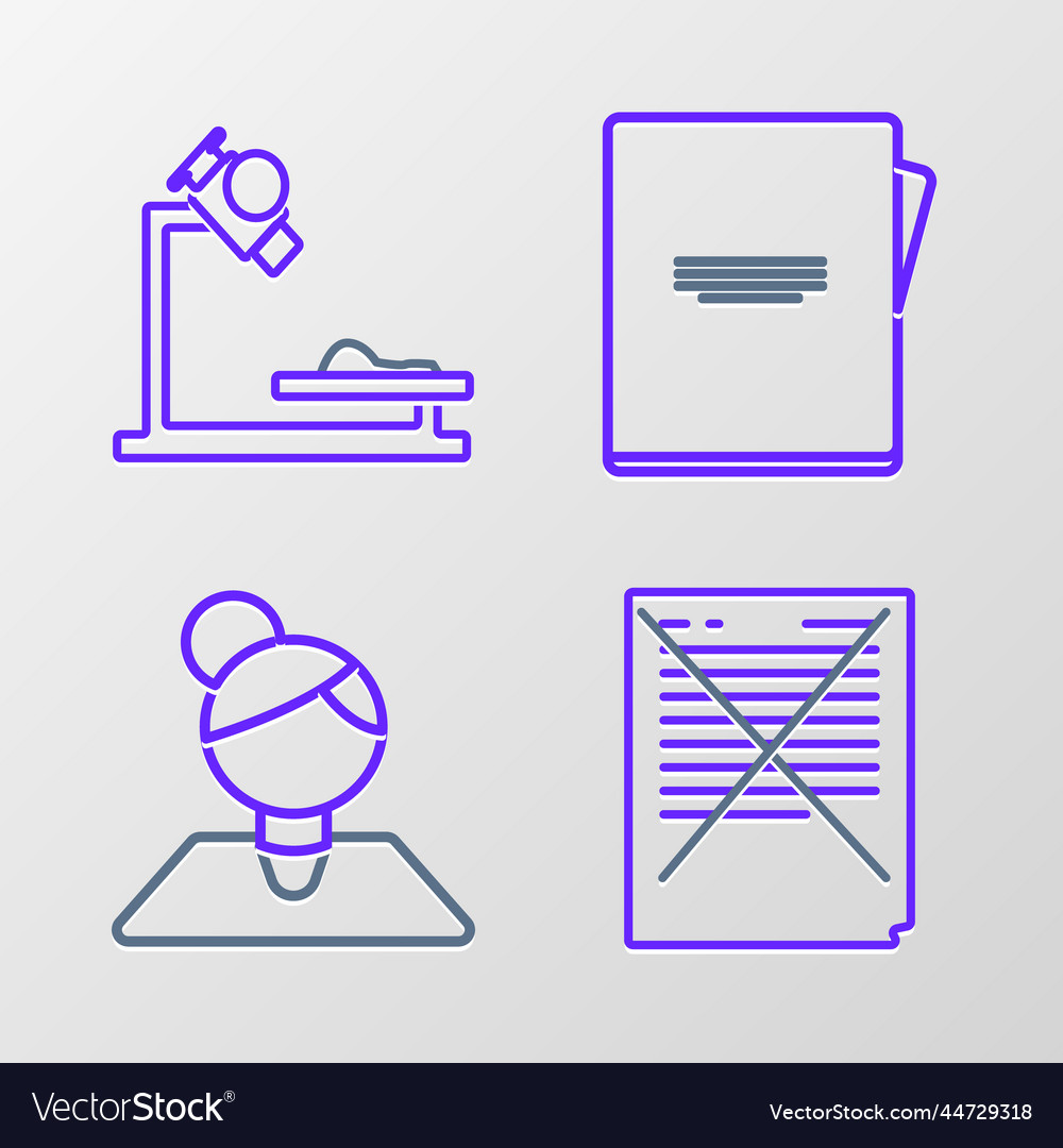 Set line exam paper with incorrect answers survey Vector Image Set line exam paper with incorrect answers survey