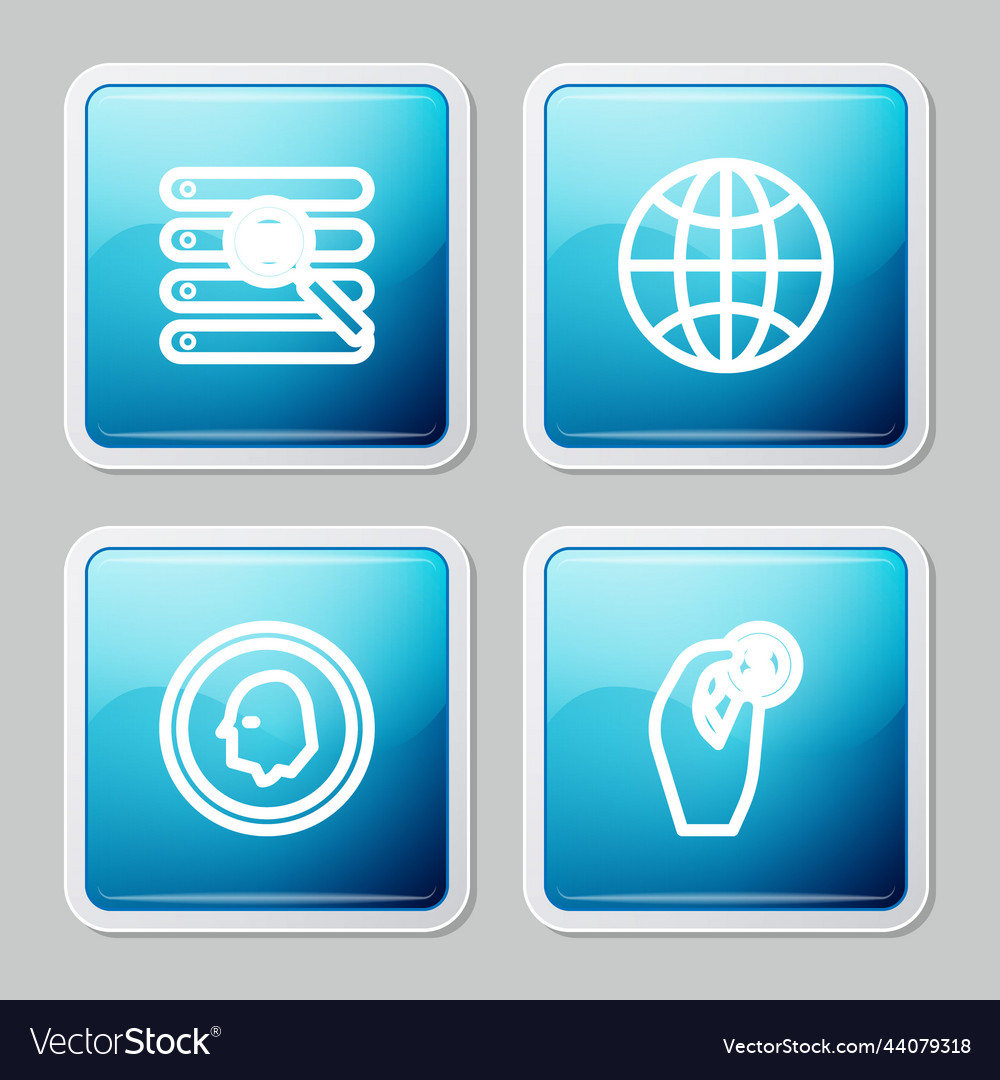 Set line search in a browser window worldwide Vector Image Set line search in a browser window worldwide
