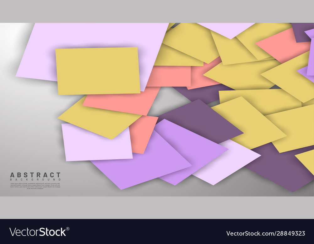Abstract background overlapping full-color square vector image Abstract background overlapping full-color square