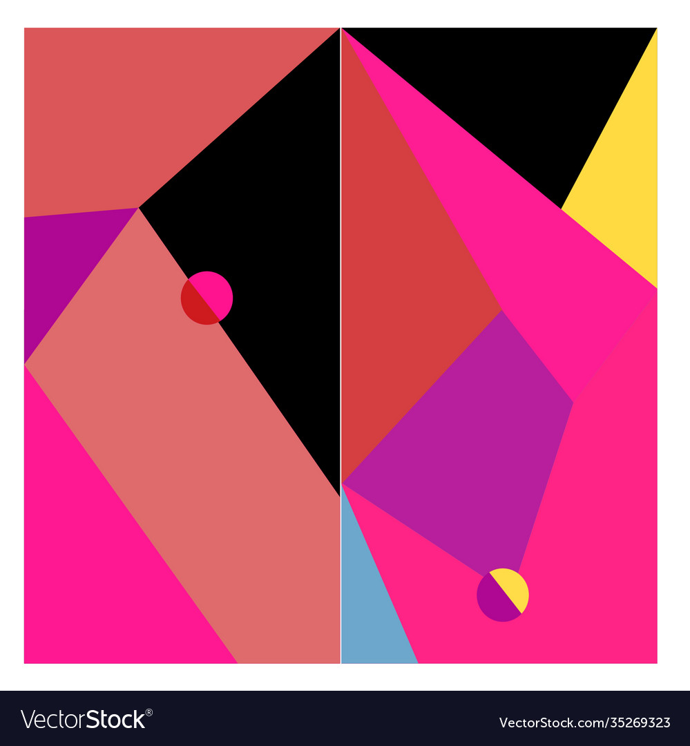 Colorful geometric and curve background pattern Vector Image Colorful geometric and curve background pattern