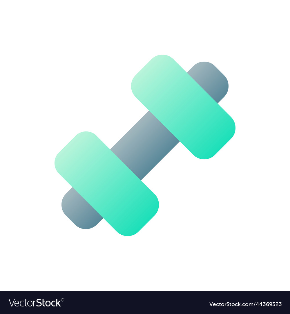 Dumbbell pixel perfect flat gradient two-color ui