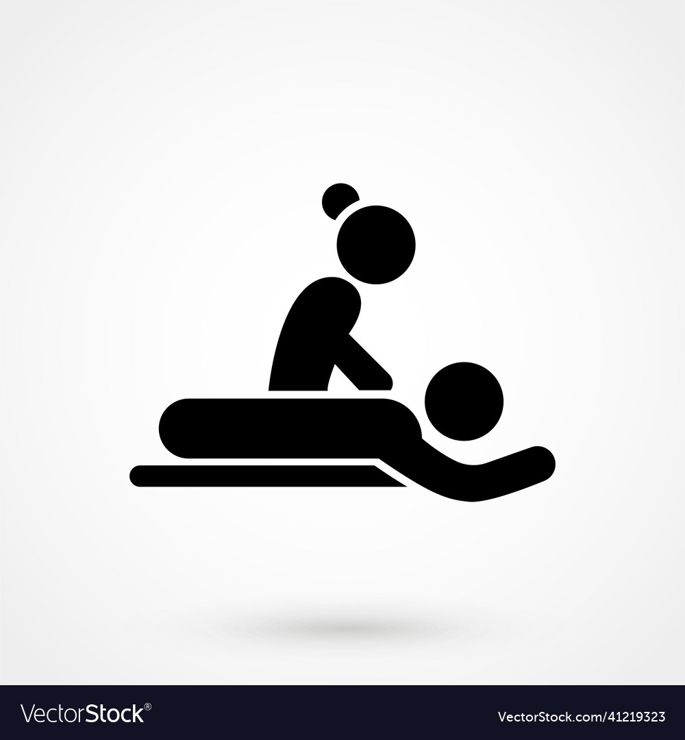 Massage icon professional pixel perfect icons vector image Massage icon professional pixel perfect icons