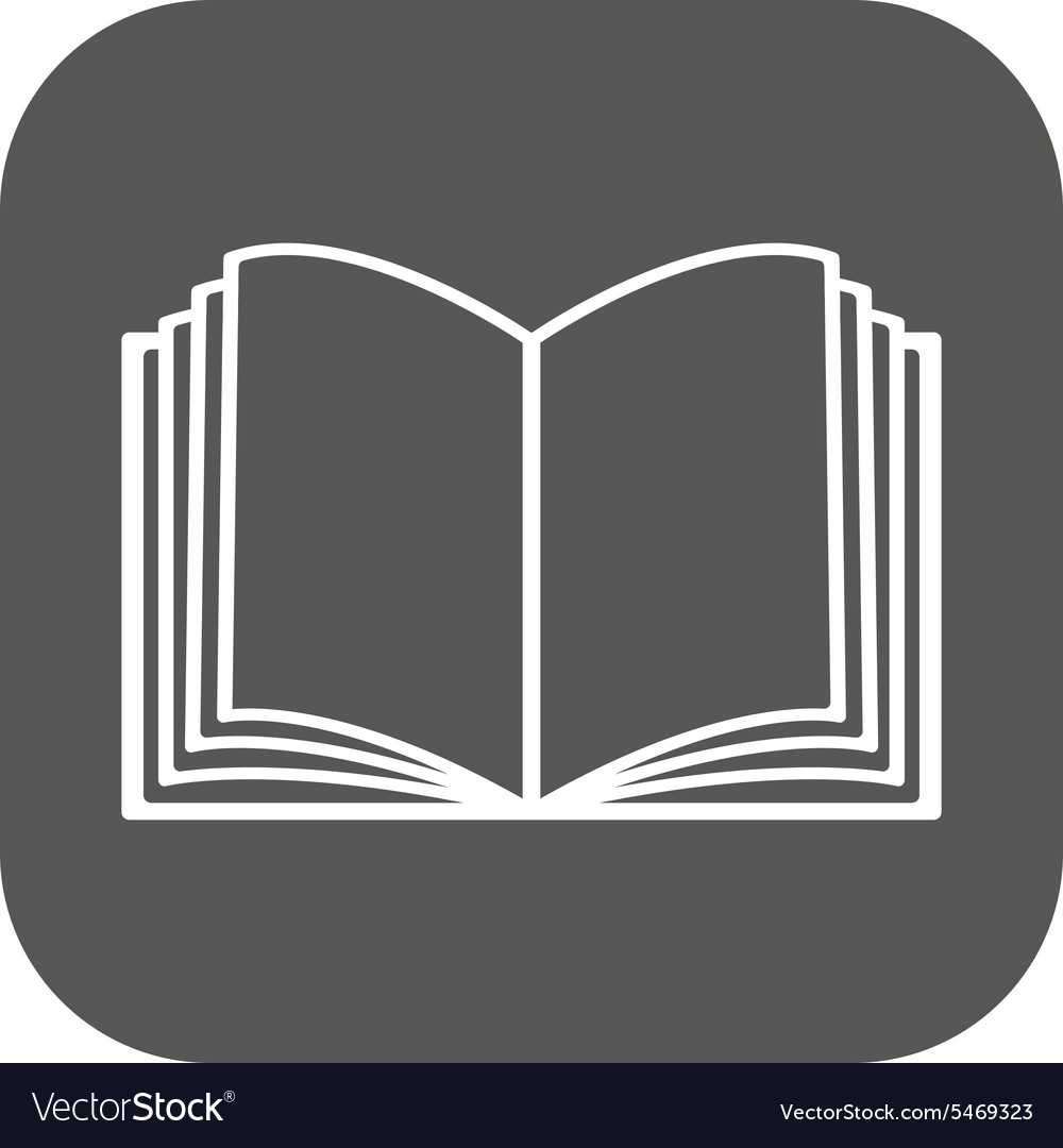 Open book icon manual and tutorial