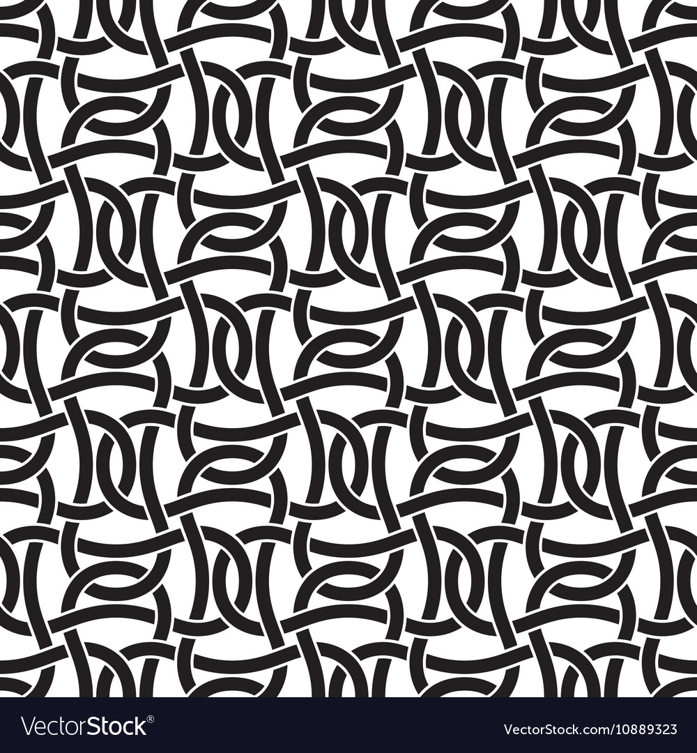 Seamless pattern of intersecting braces