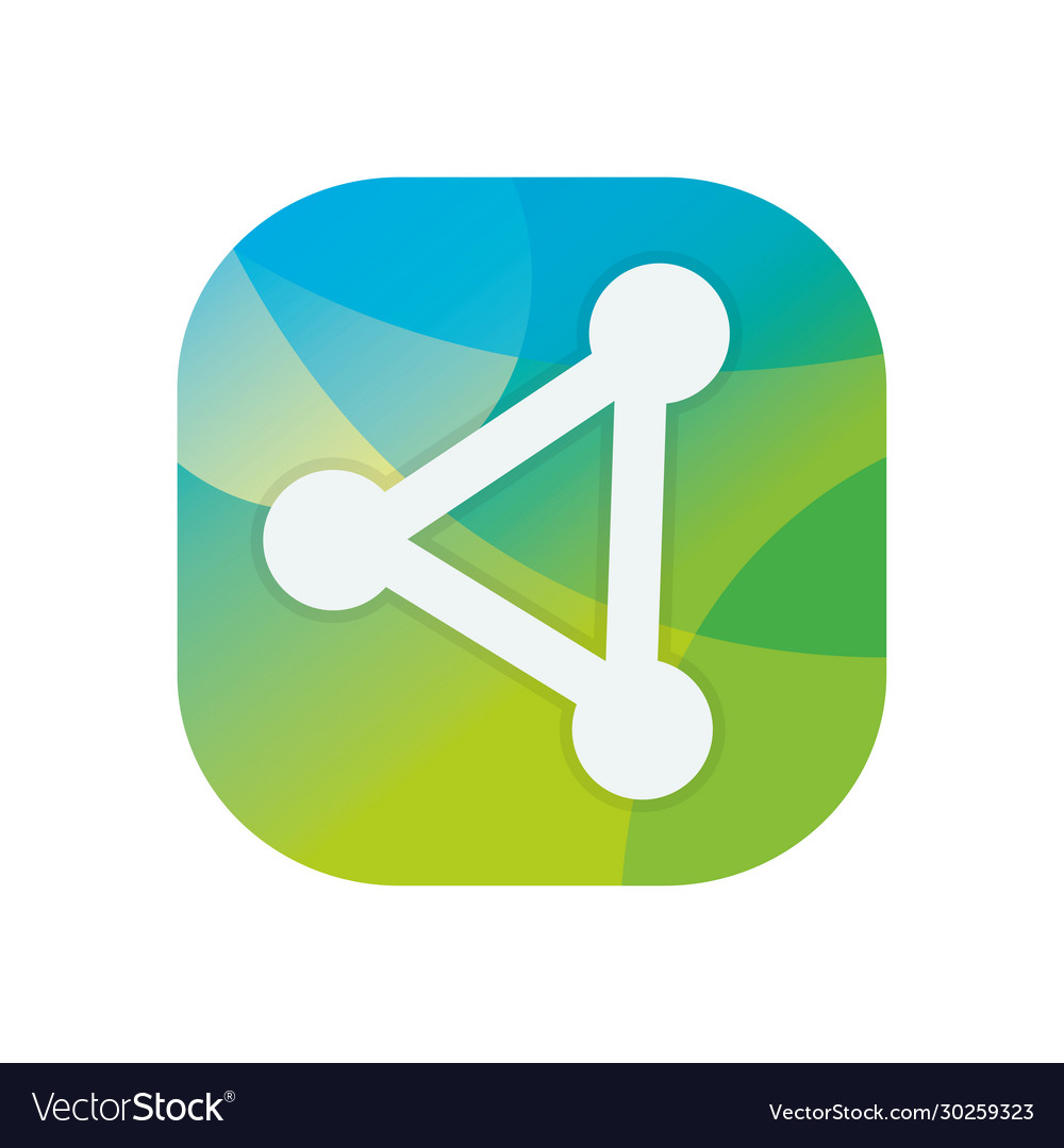 Share block flat style icon design