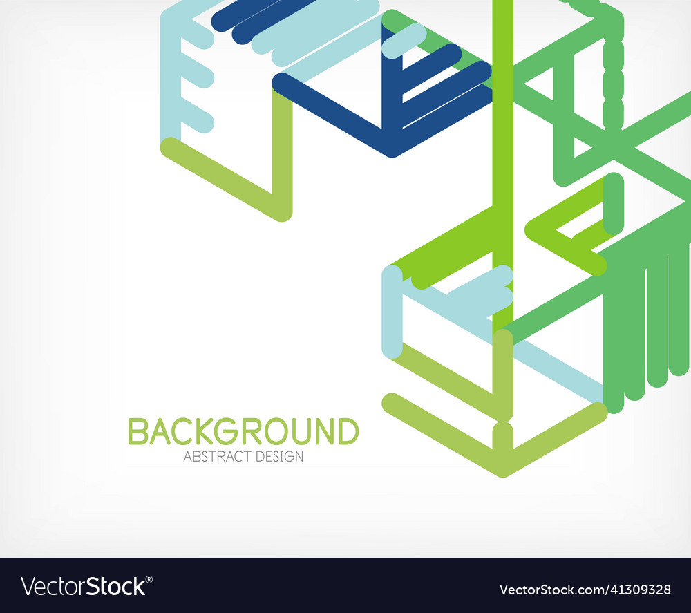 Abstract background color lines on white