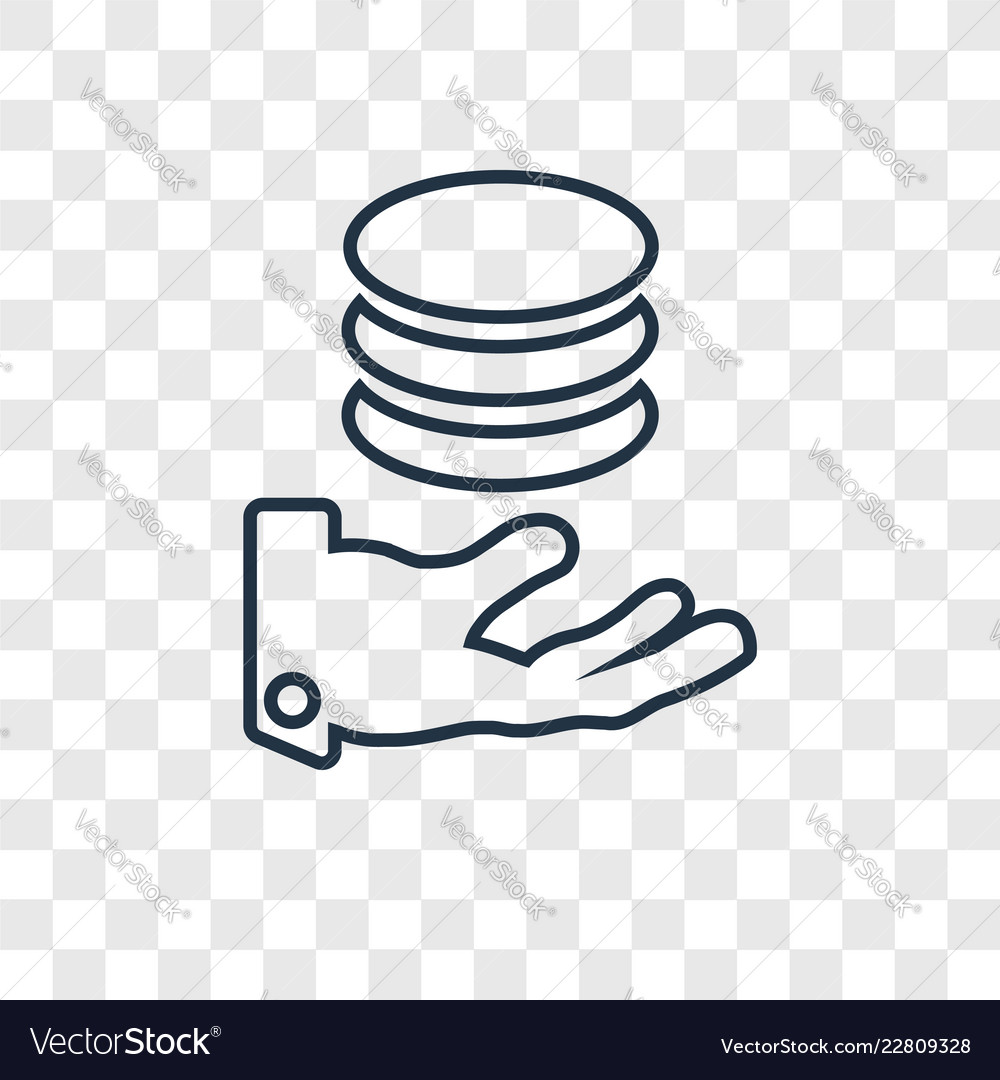 Availability concept linear icon isolated vector image Availability concept linear icon isolated