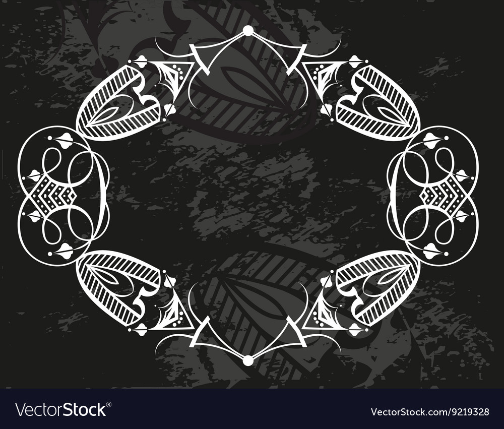 Decorative frame with pattern