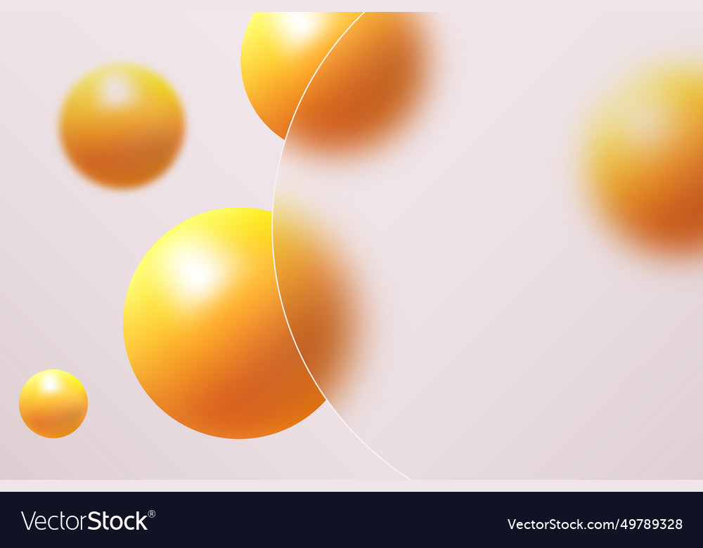 Glass morphism round frame background morph vector image Glass morphism round frame background morph