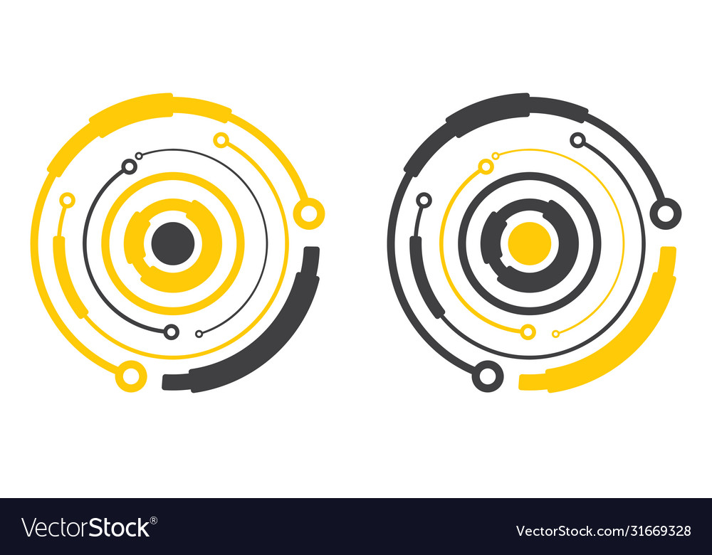 Hi-tech element circle form