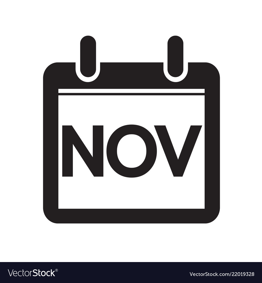 Month calendar icon sign design style Royalty Free Vector