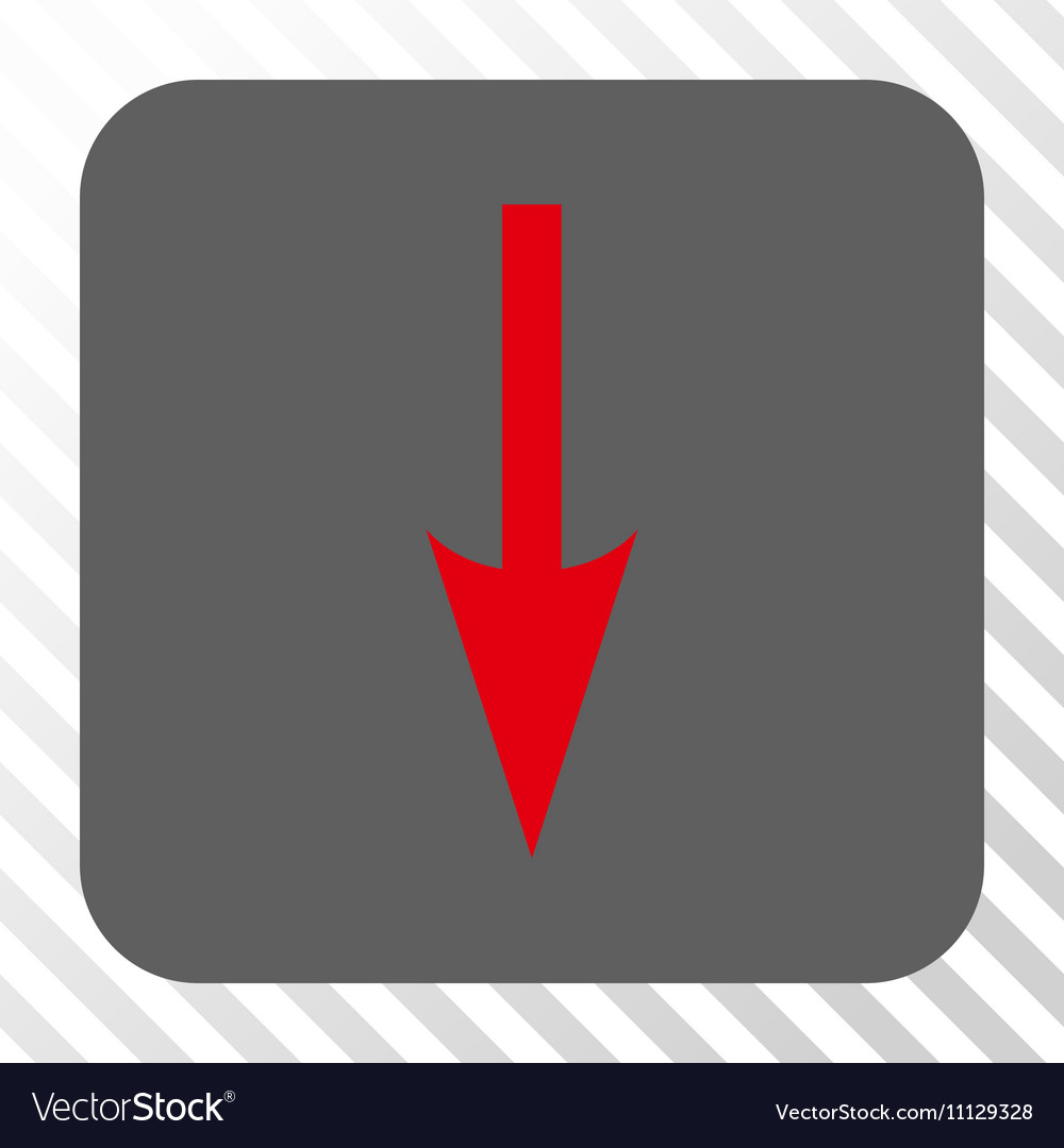 Sharp arrow down rounded square button