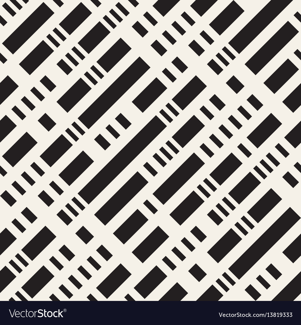 Black and white irregular dashed lines pattern