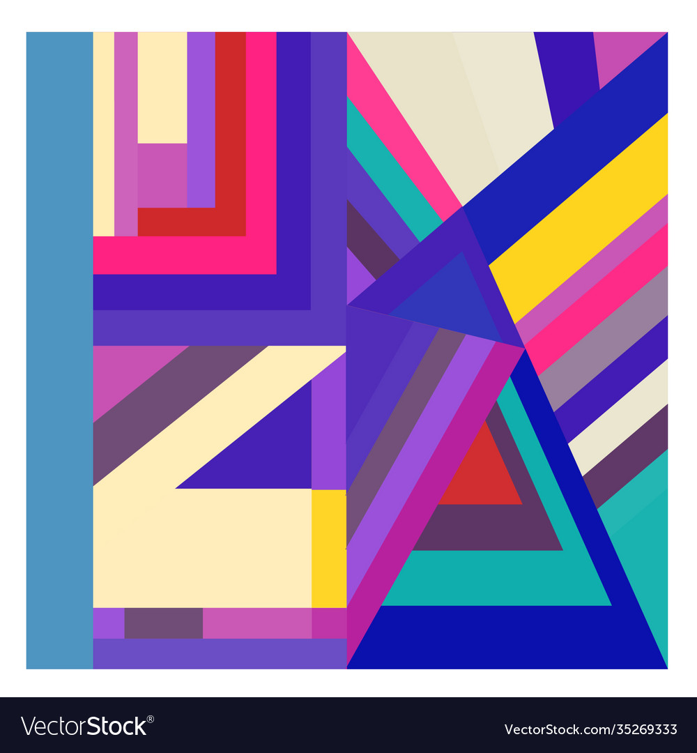 Colorful geometric and curve background pattern
