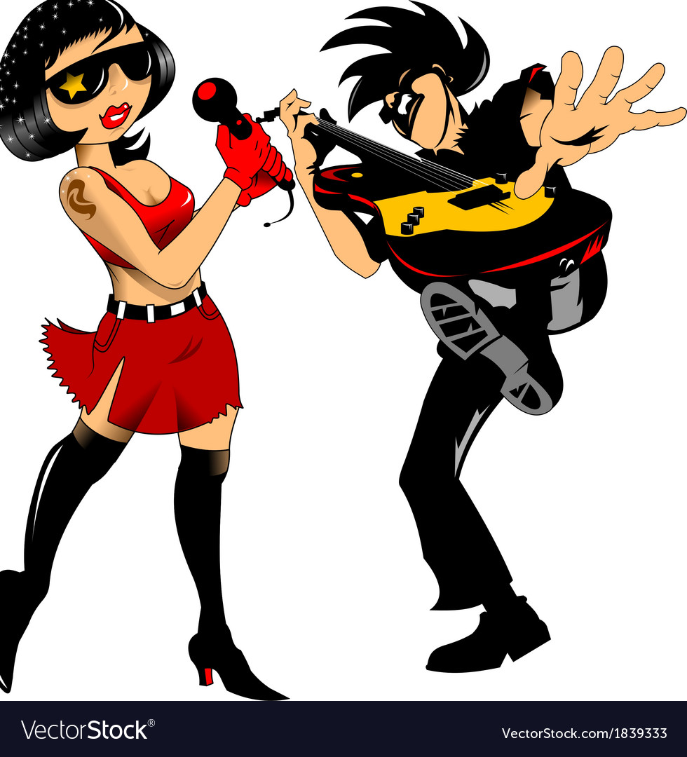 rock-band-cartoon-royalty-free-vector-image-vectorstock