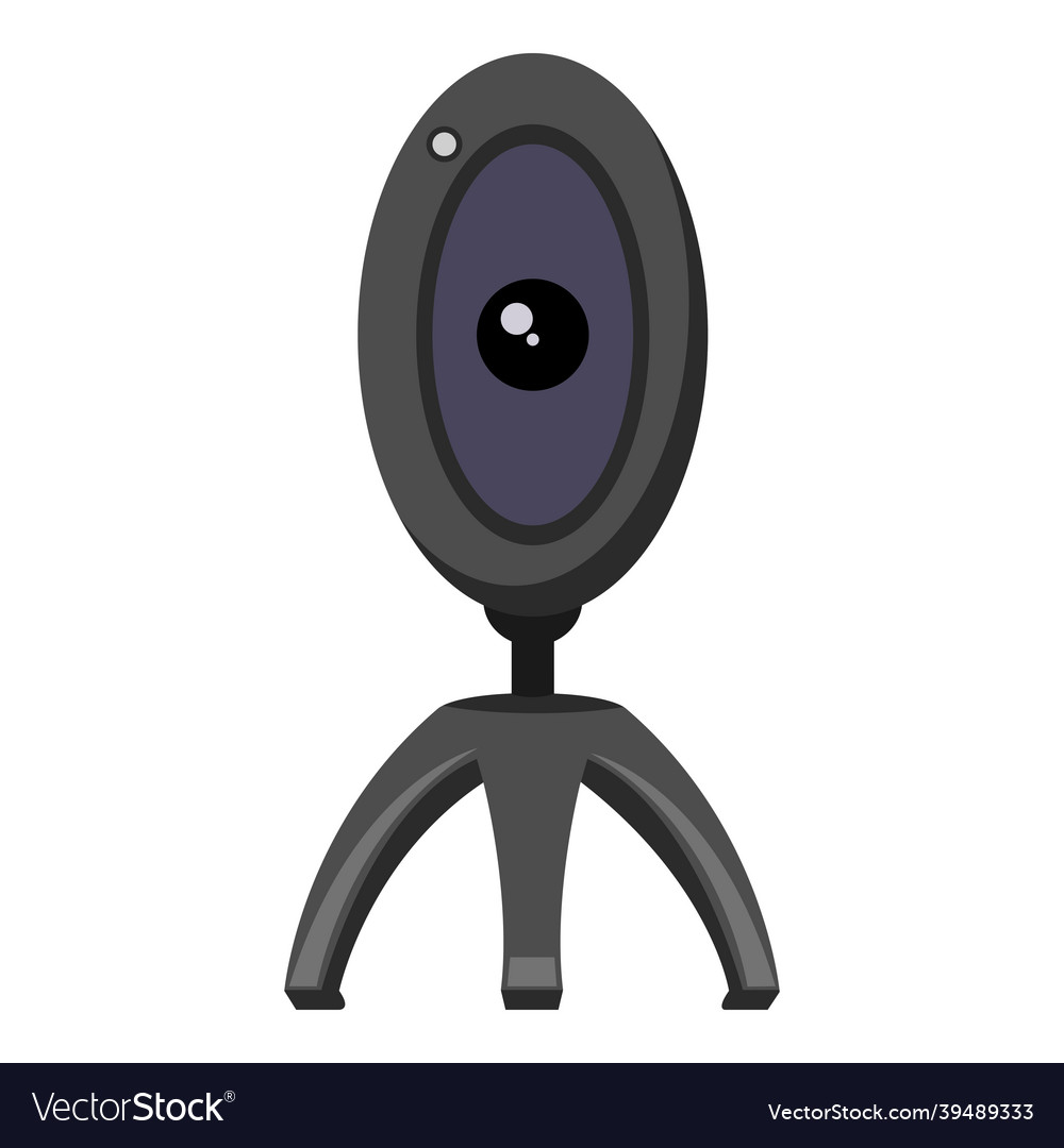 Web camera icon flat webcam symbol