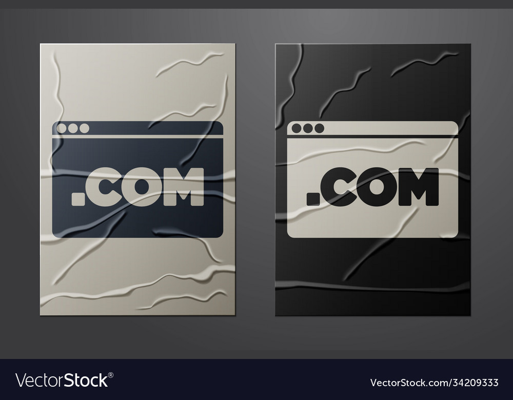 White ui or ux design icon isolated on crumpled