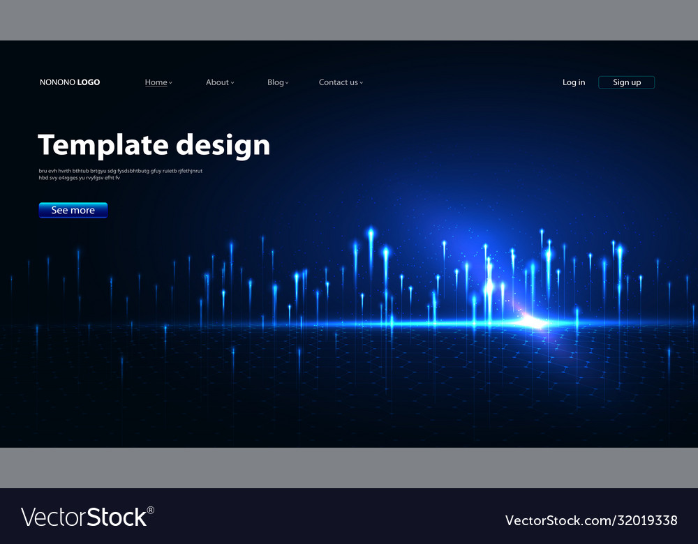 Abstract technology data visualization background