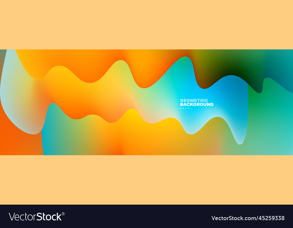 Dynamic liquid waves abstract background
