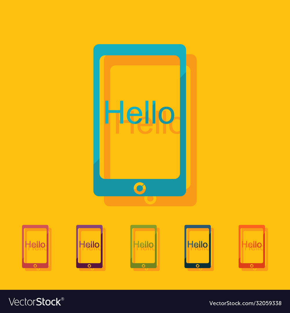 Flat icon gadget phone business theme Royalty Free Vector Flat icon gadget phone business theme vector image on VectorStock