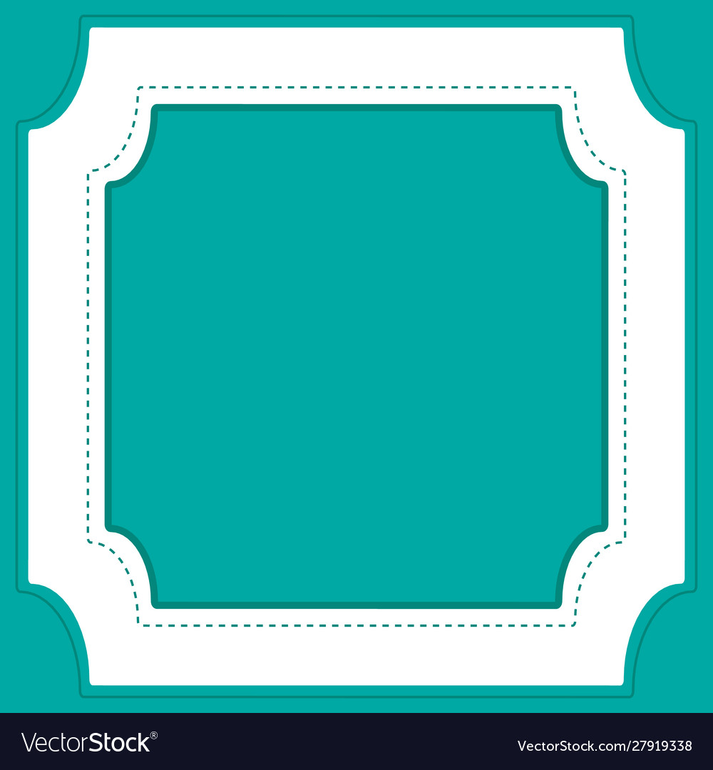 Frame template design with green background