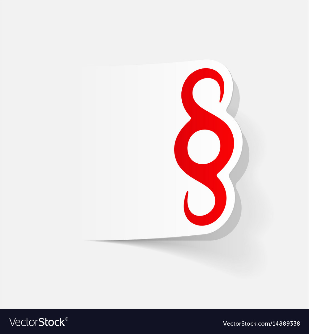 Realistic design element paragraph