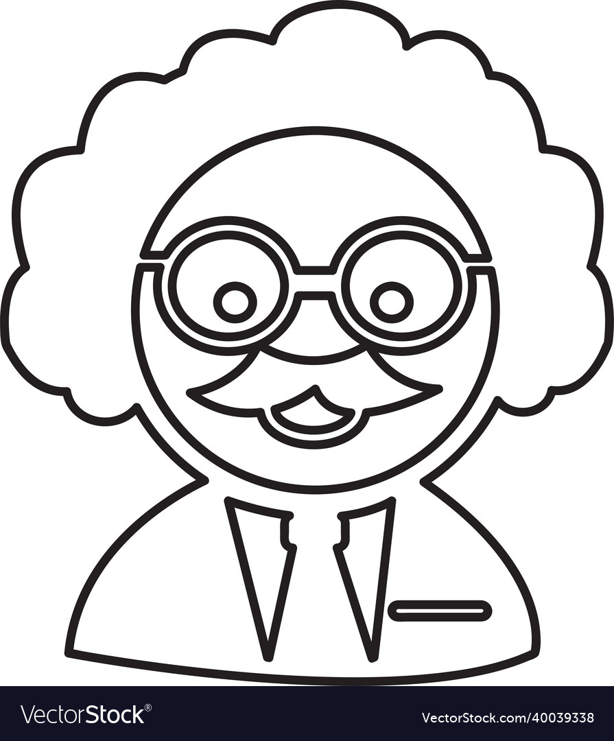 Scientist professor icon