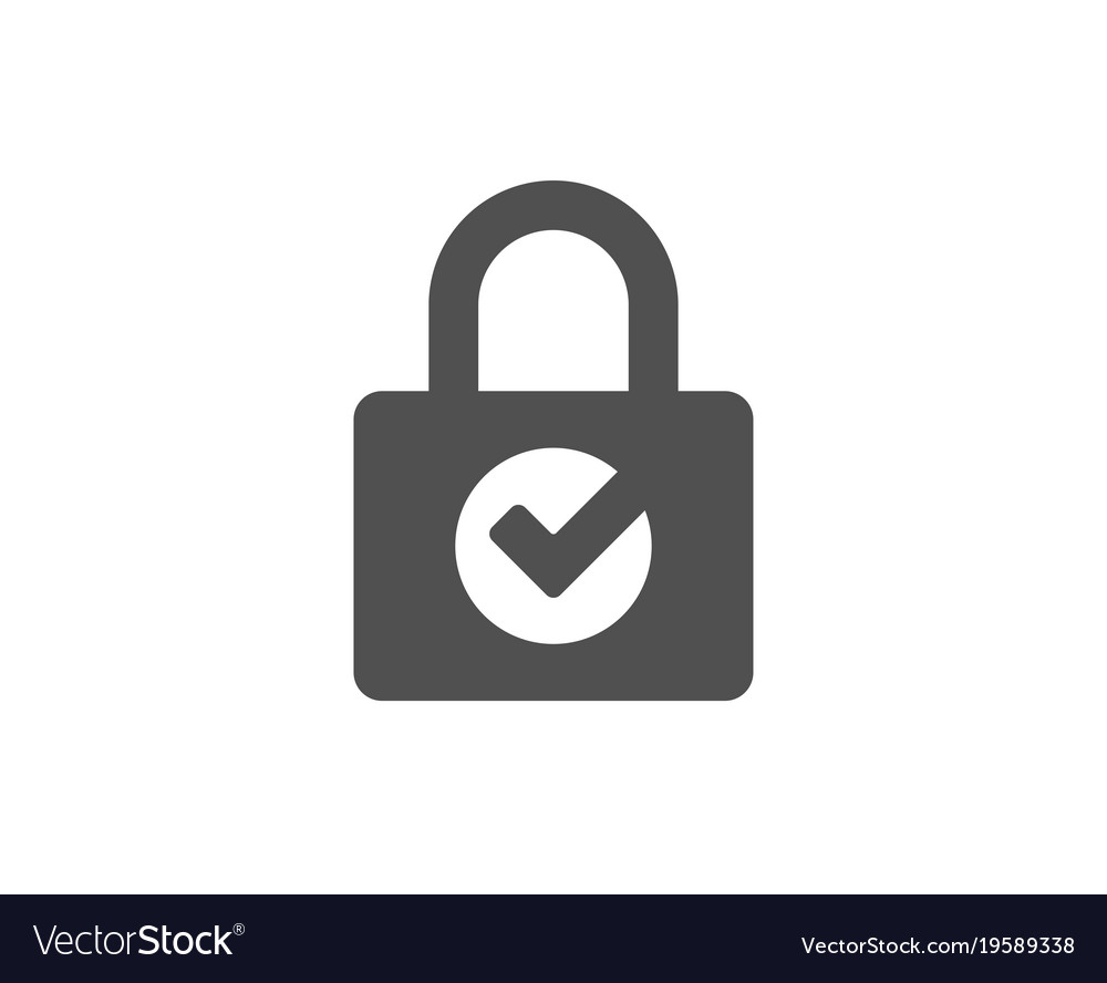 Secure Lock with Check Icon