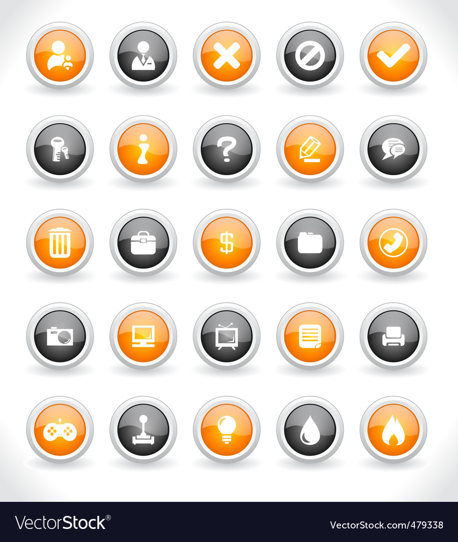 Website interface buttons
