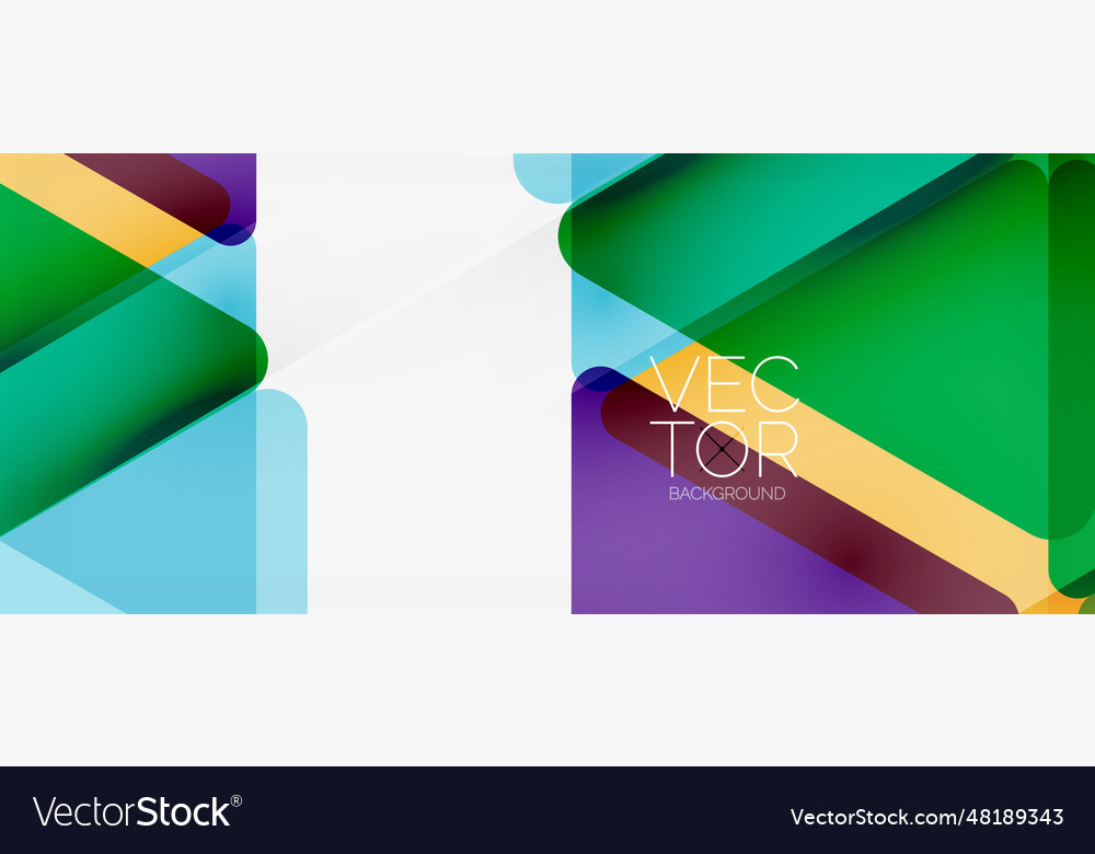 Abstract background color transparent triangles Vector Image Abstract background color transparent triangles