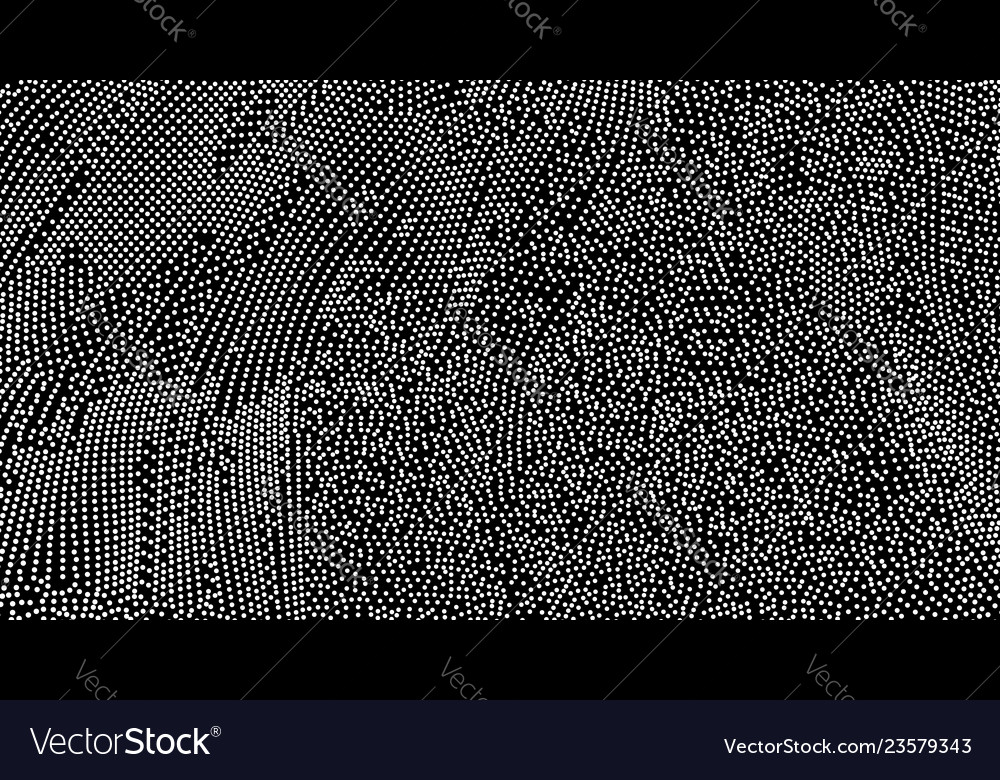 Array mit dynamischen Partikeln 3d Gitteroberfläche vector image Array mit dynamischen Partikeln 3d Gitteroberfläche