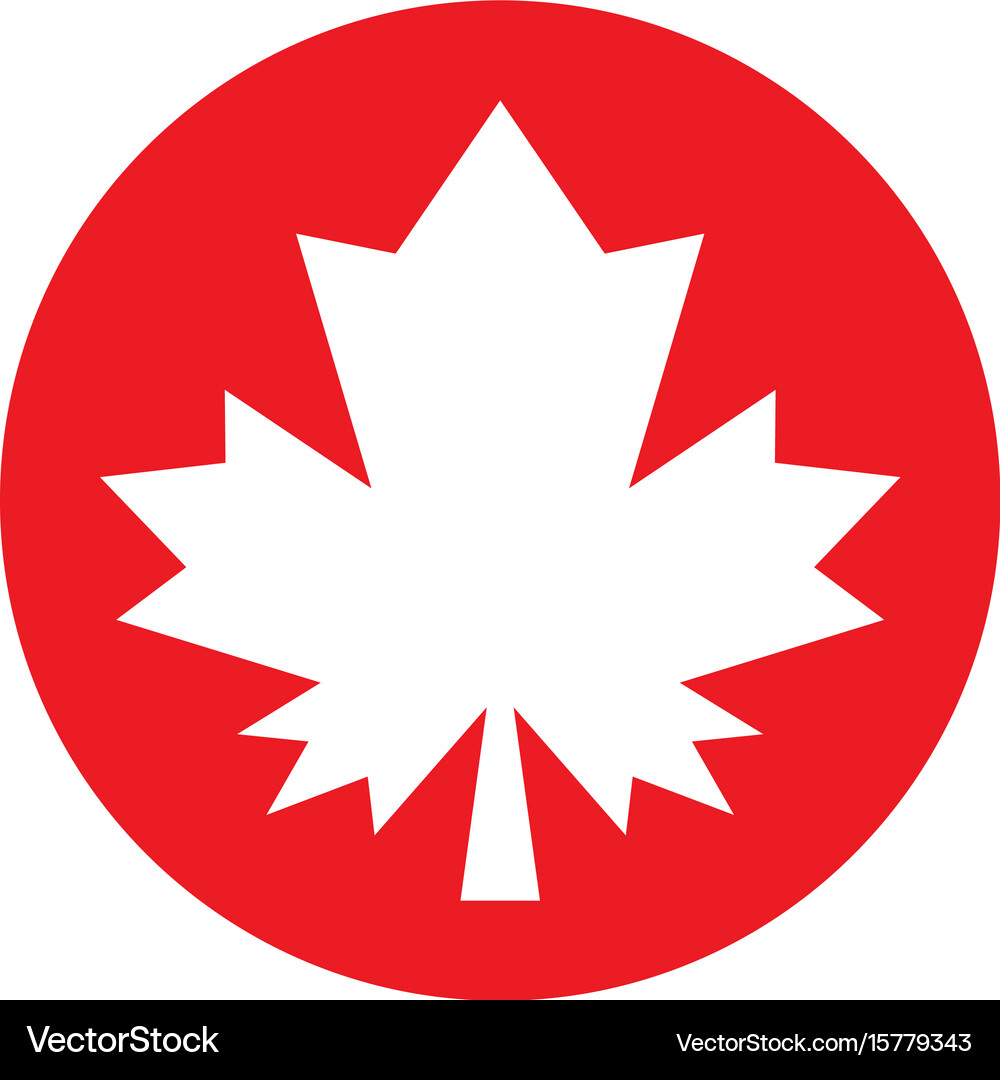 Autumn maple leaf logo Royalty Free Vector Image