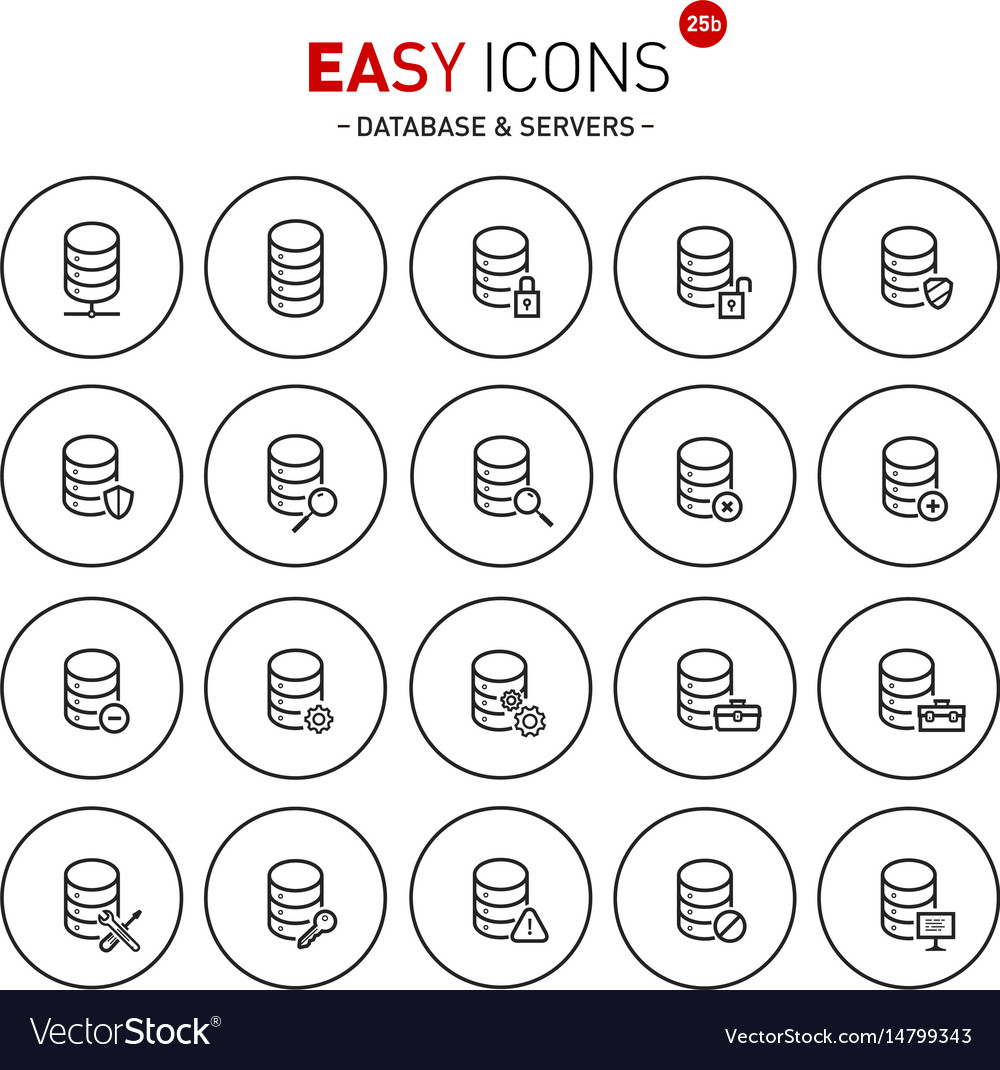 Database & Server Icons