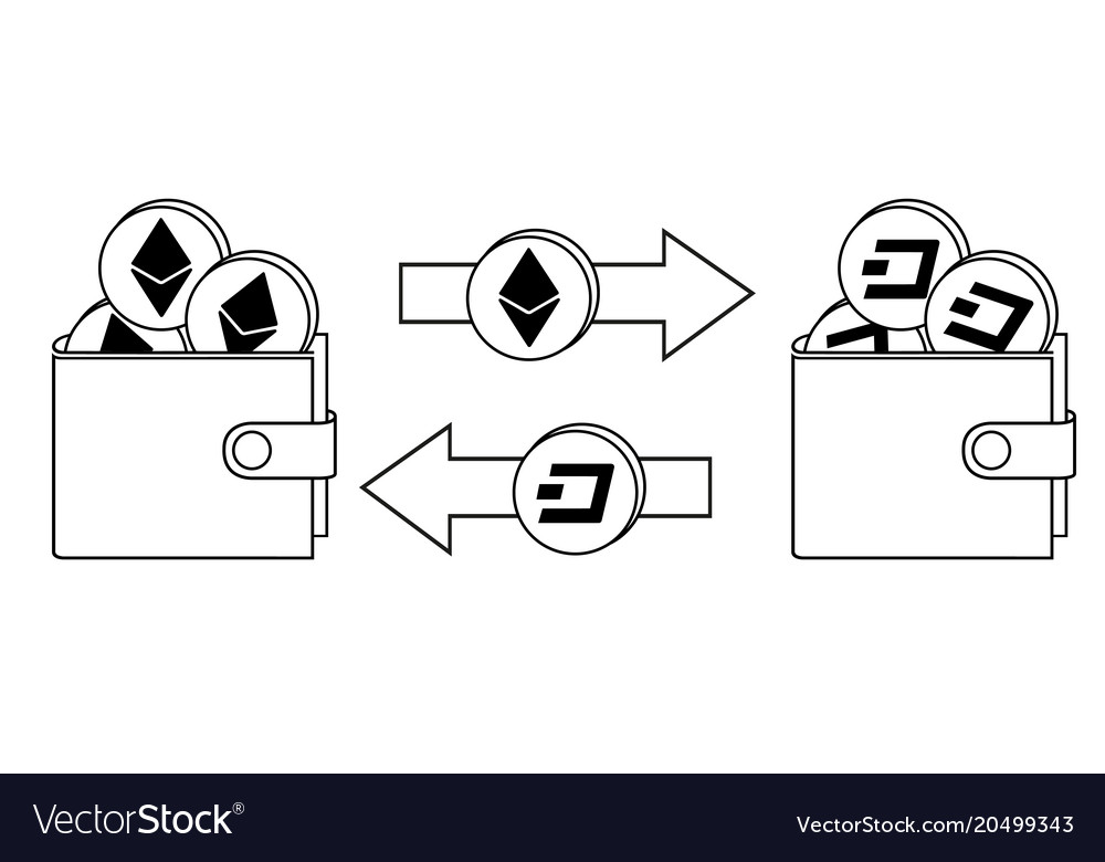 Exchange between ethereum and dash in the wallet