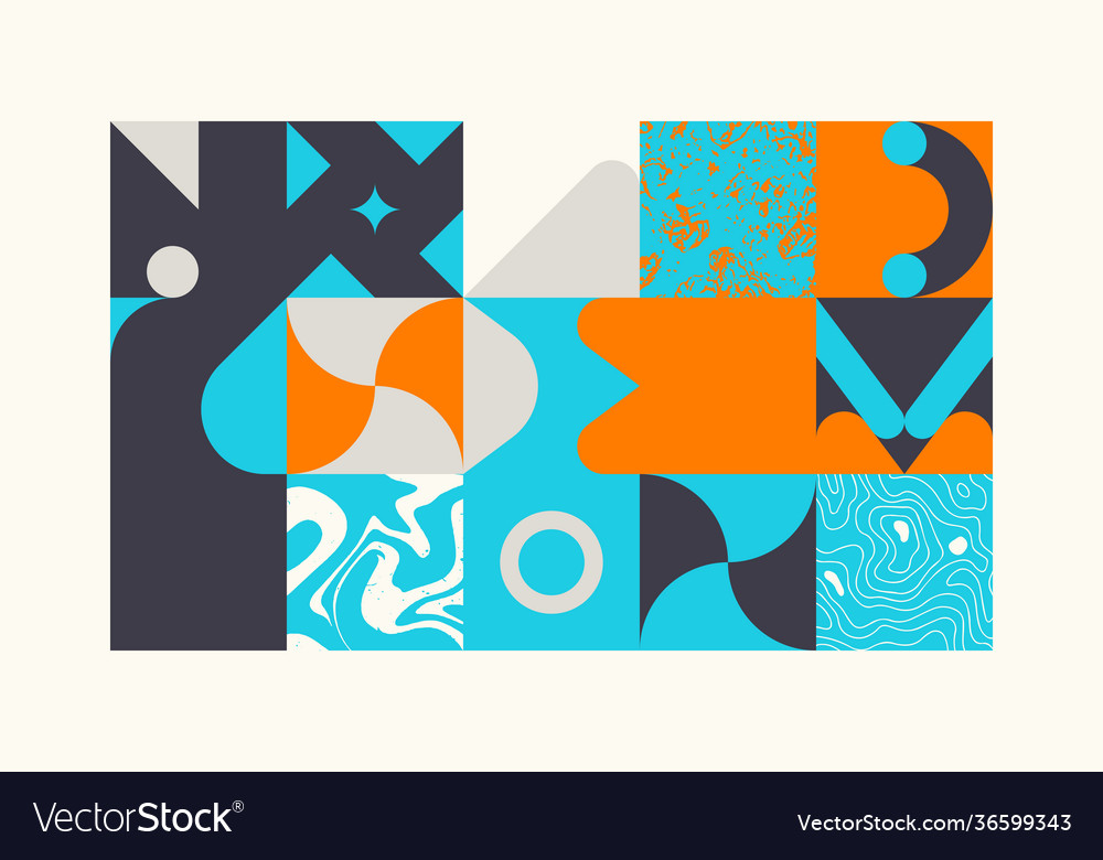 Neon abstract pattern design vector image Neon abstract pattern design