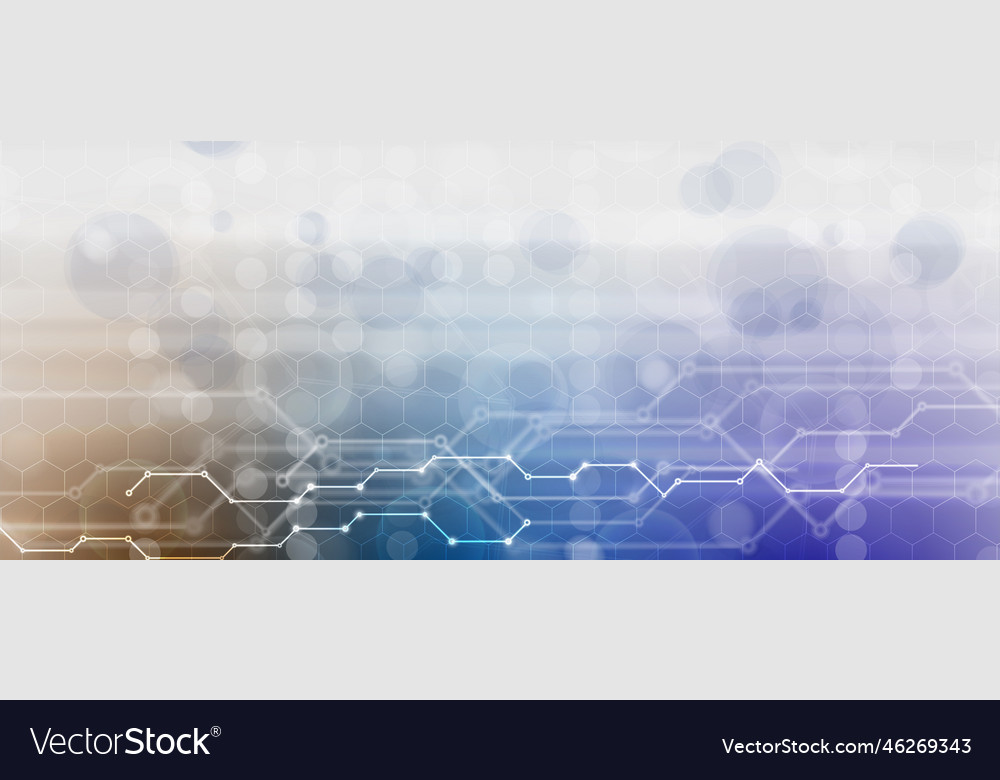 Neural network concept connected cells with links vector image Neural network concept connected cells with links